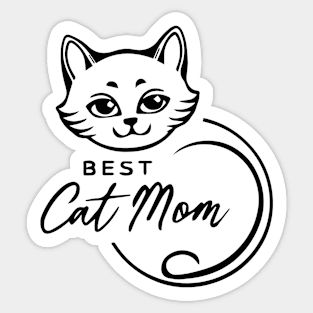 Best Cat Mom Sticker